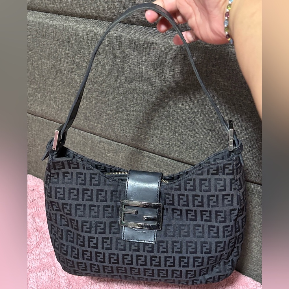 Fendi Black Monogram Shoulder Bag